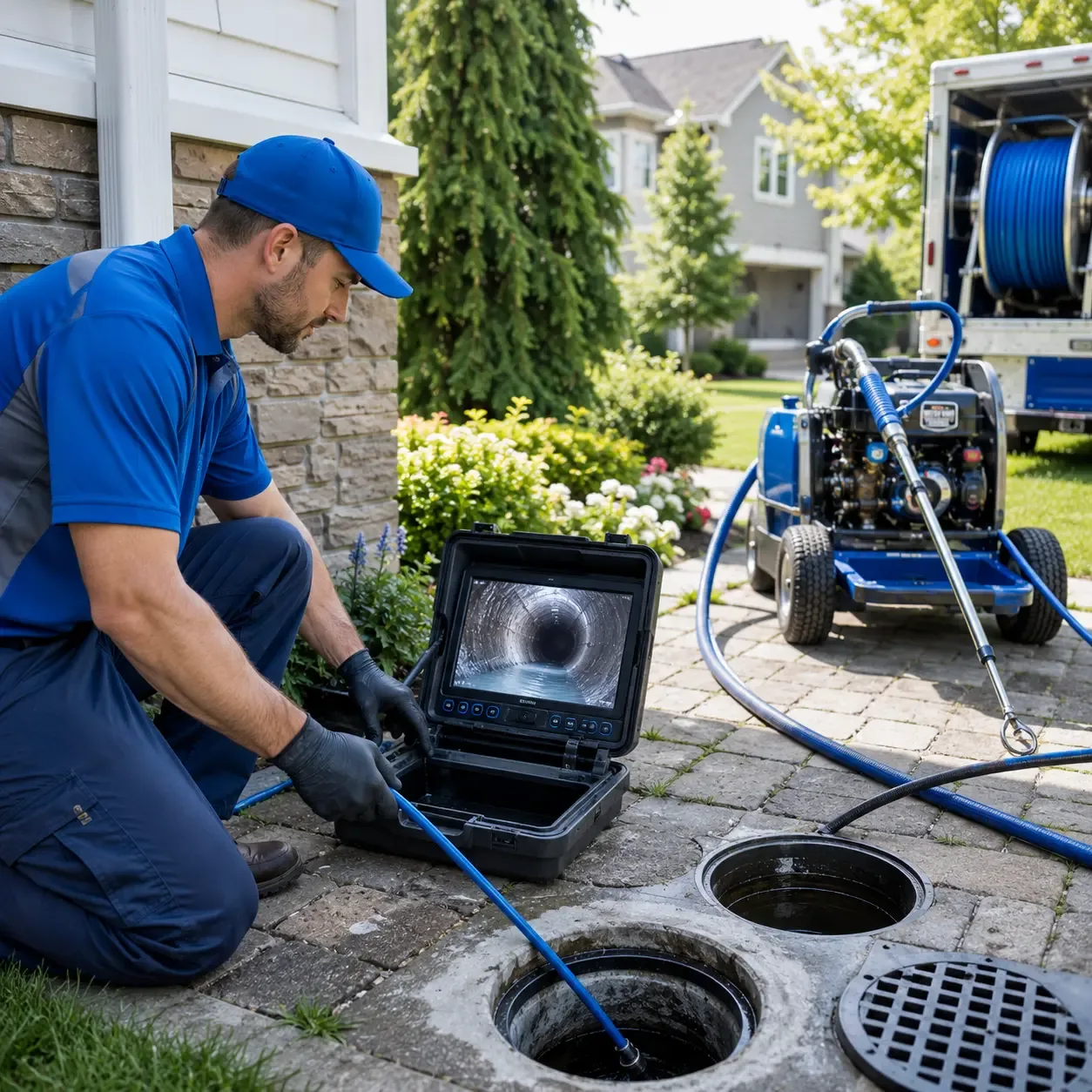Outdoor drain cleaning professionals serving Lancaster, NY