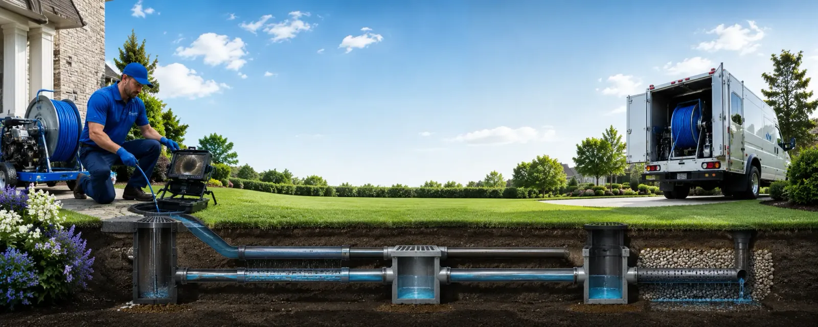 Outdoor drain cleaning information for Lancaster, NY